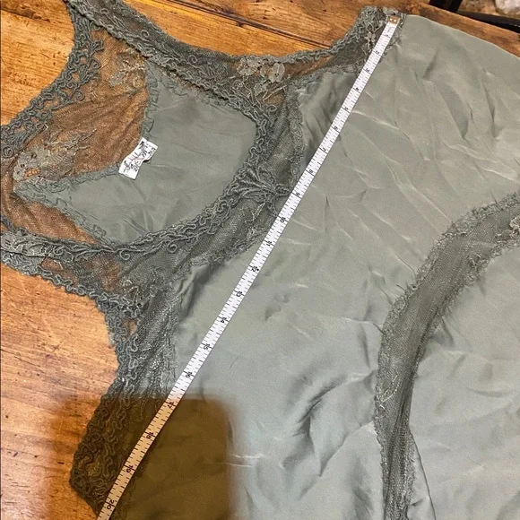 Forest green lace slip dress tunic…reserved… - Picture 6 of 10
